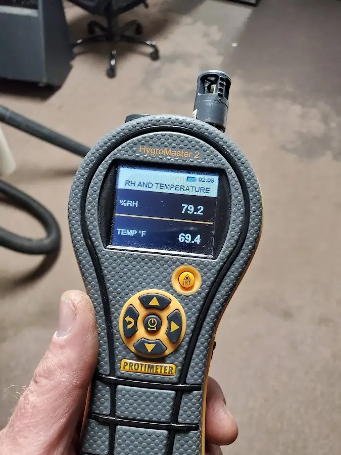 Moisture meter humidity assessment for Mold Remediation & Removal in East St. Louis